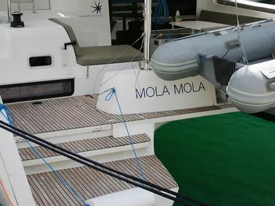 Mola Mola , a Lagoon 42 catamaran at Dubrovnik, Croatia