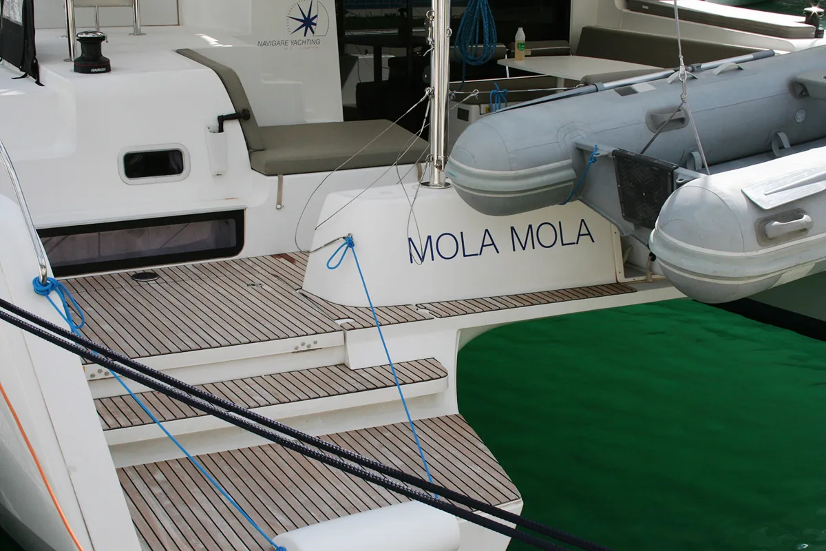 Mola Mola , a Lagoon 42 catamaran at Dubrovnik, Croatia