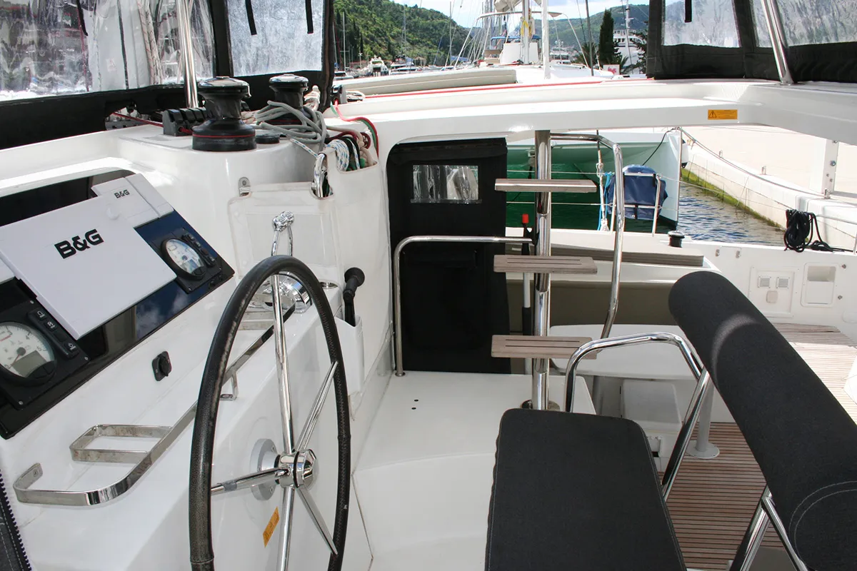 Mola Mola , a Lagoon 42 catamaran at Dubrovnik, Croatia