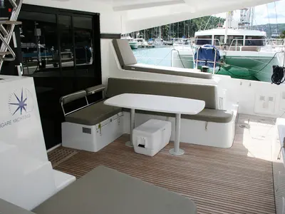 Mola Mola , a Lagoon 42 catamaran at Dubrovnik, Croatia