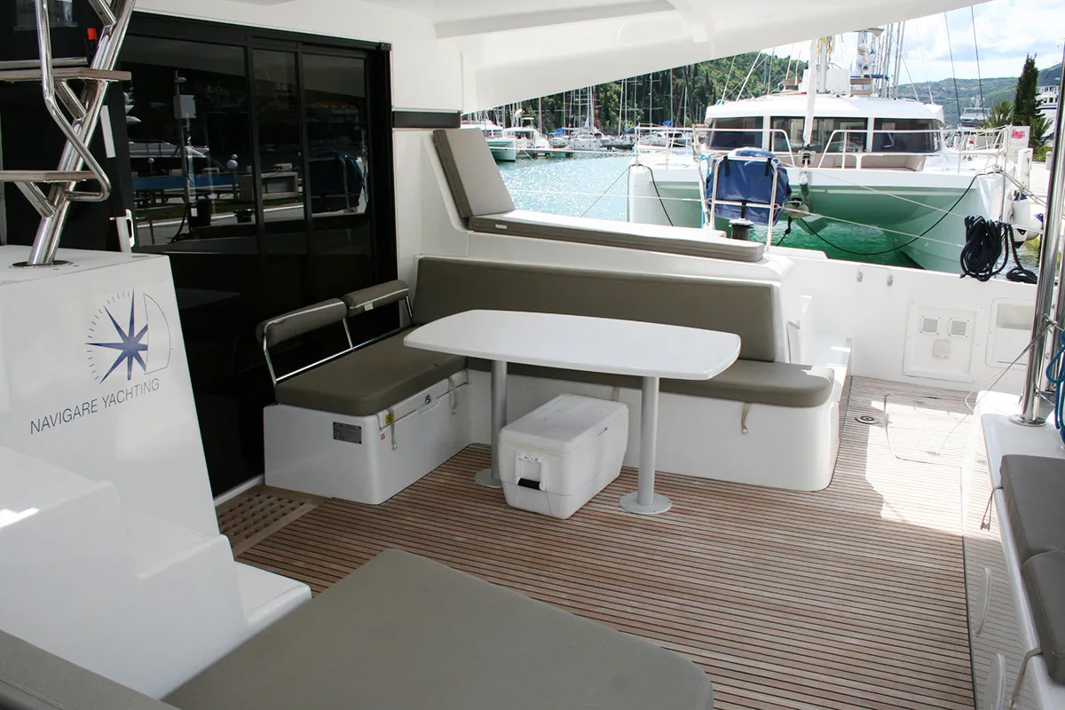 Mola Mola , a Lagoon 42 catamaran at Dubrovnik, Croatia