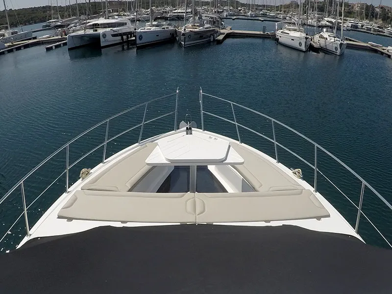 Il Sogno V, a Galeon 480 Fly motor yacht at Grad Šibenik, Croatia