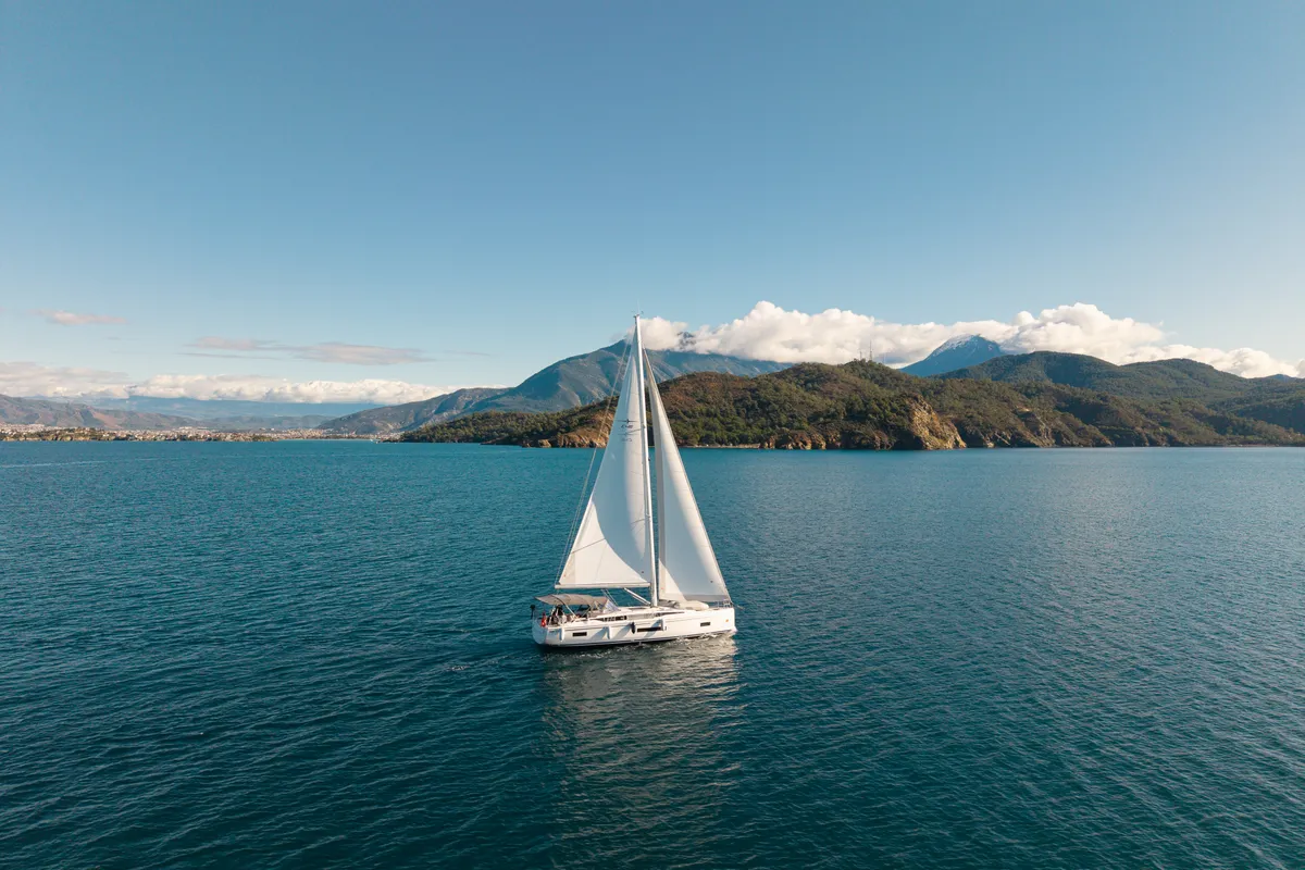 Arke, a Bavaria C46 sailboat at Fethiye, Turkey