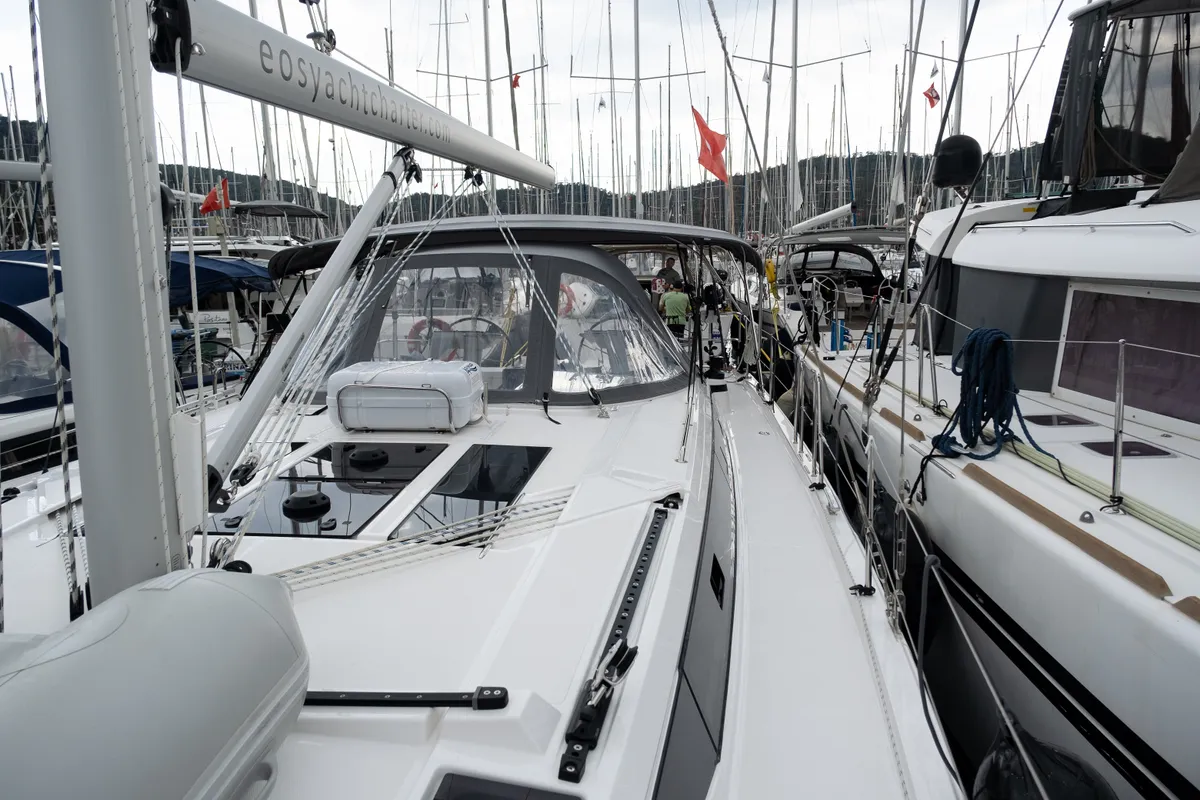 Arke, a Bavaria C46 sailboat at Fethiye, Turkey
