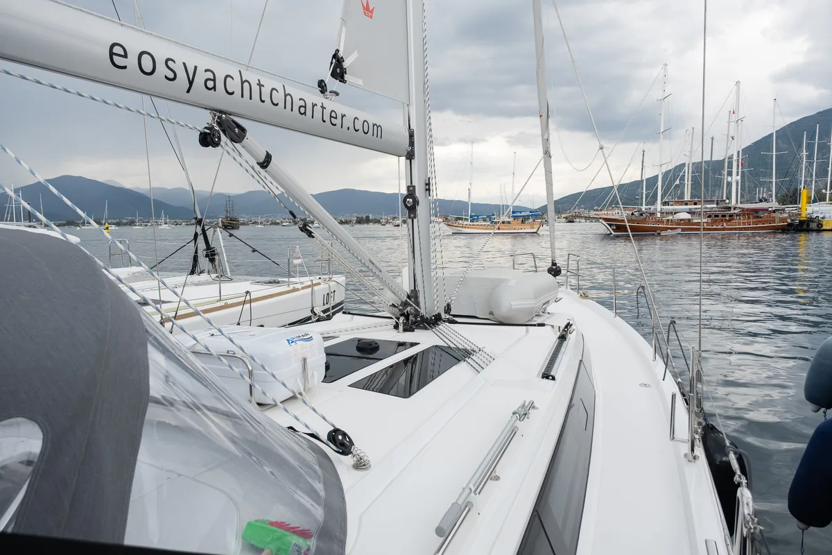 Arke, a Bavaria C46 sailboat at Fethiye, Turkey