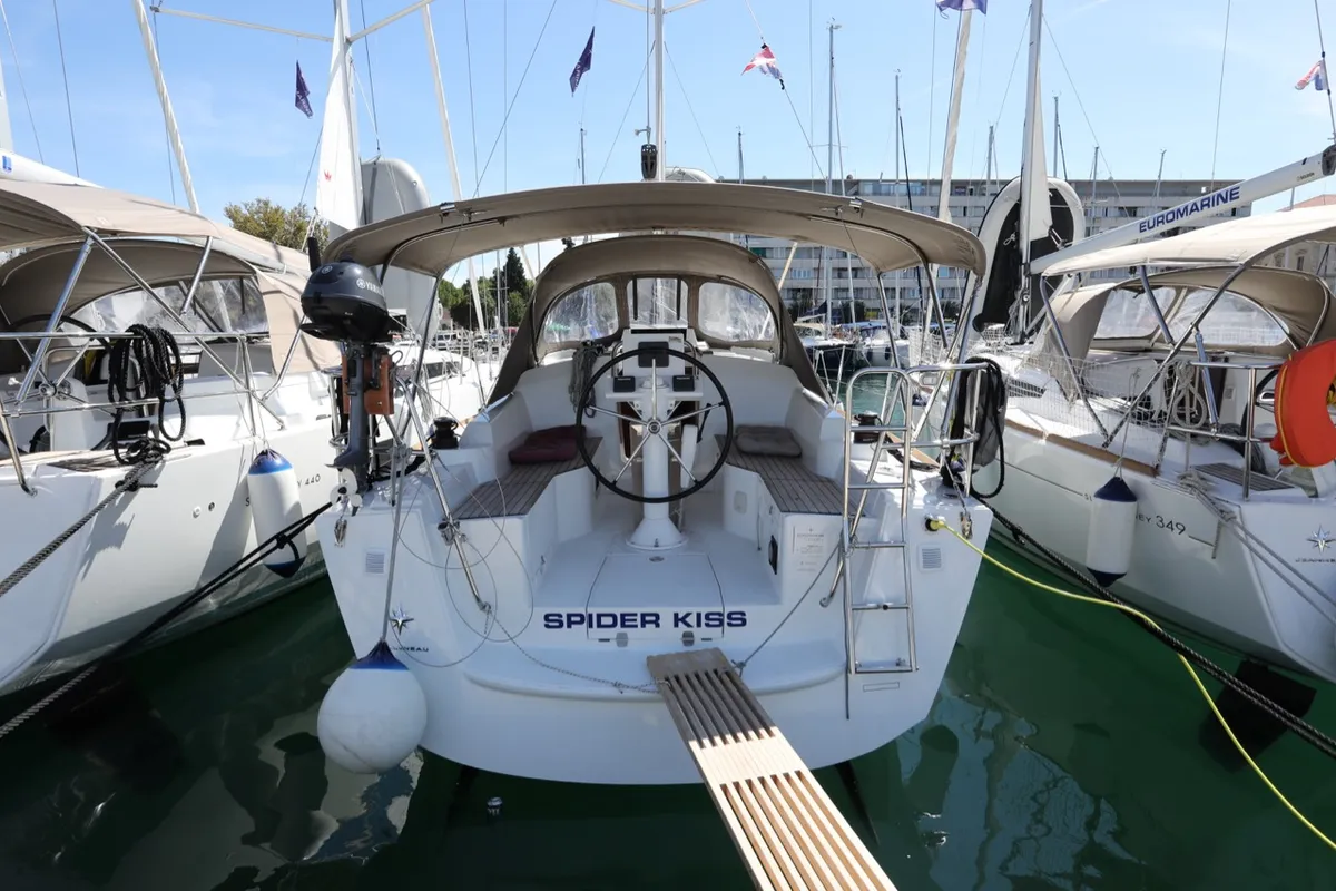 Spider Kiss, a Jeanneau Sun Odyssey 319 sailboat at Split, Croatia