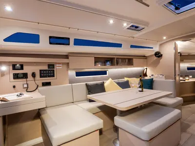Salon of Sunsail 42 Premium, a Beneteau Oceanis 40.1 sailboat at Alameda, United States