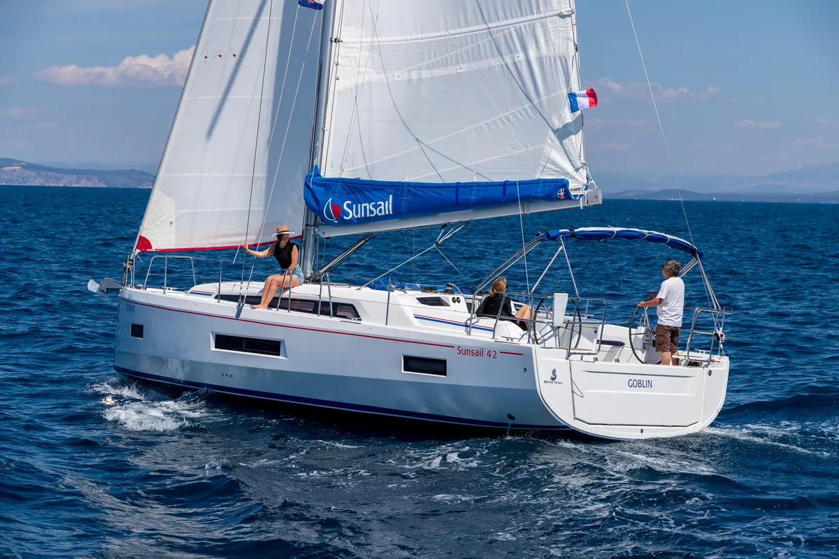 Exterior view of Sunsail 42 Premium, a Beneteau Oceanis 40.1 sailboat at Alameda, United States