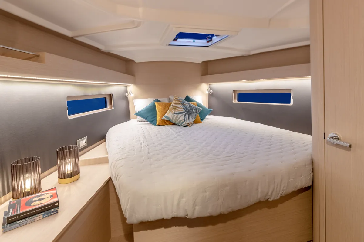 Cabin on Sunsail 42 Premium, a Beneteau Oceanis 40.1 sailboat at Alameda, United States