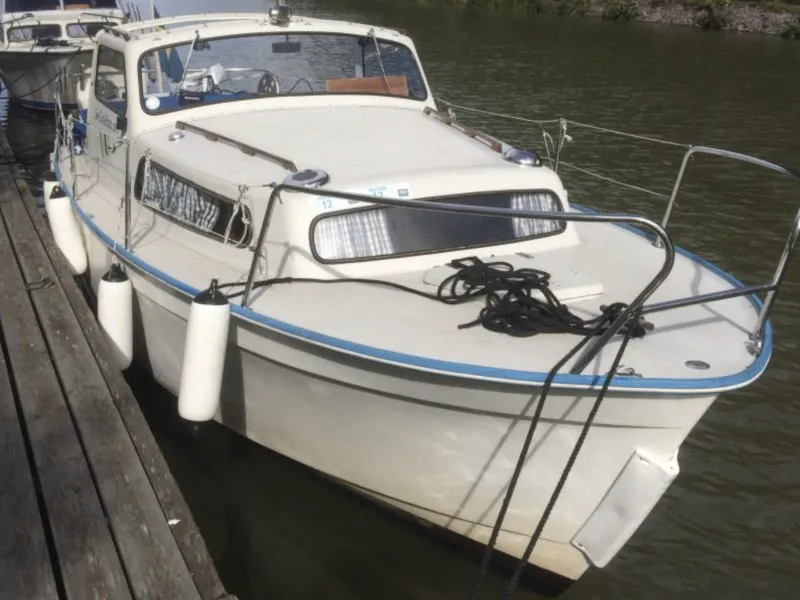 Exterior view of Classic, a Viggen Albin 25 motorboat at Motala, Sweden