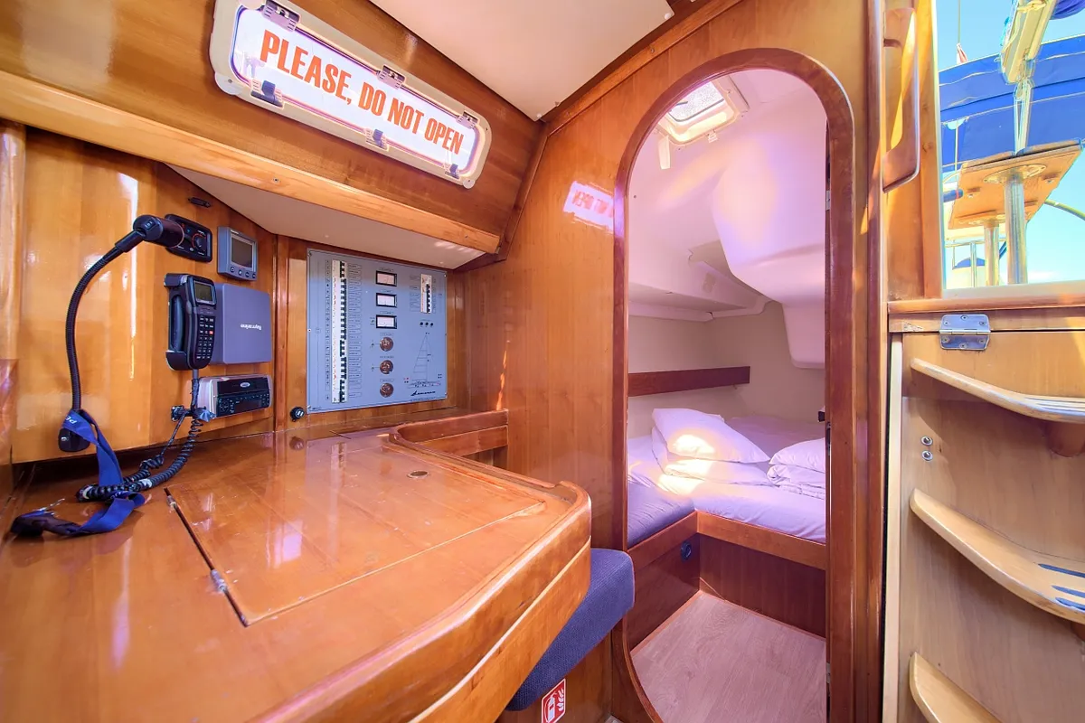 Salon of Nati, a AD Boats Salona 45 sailboat at Punat, Croatia