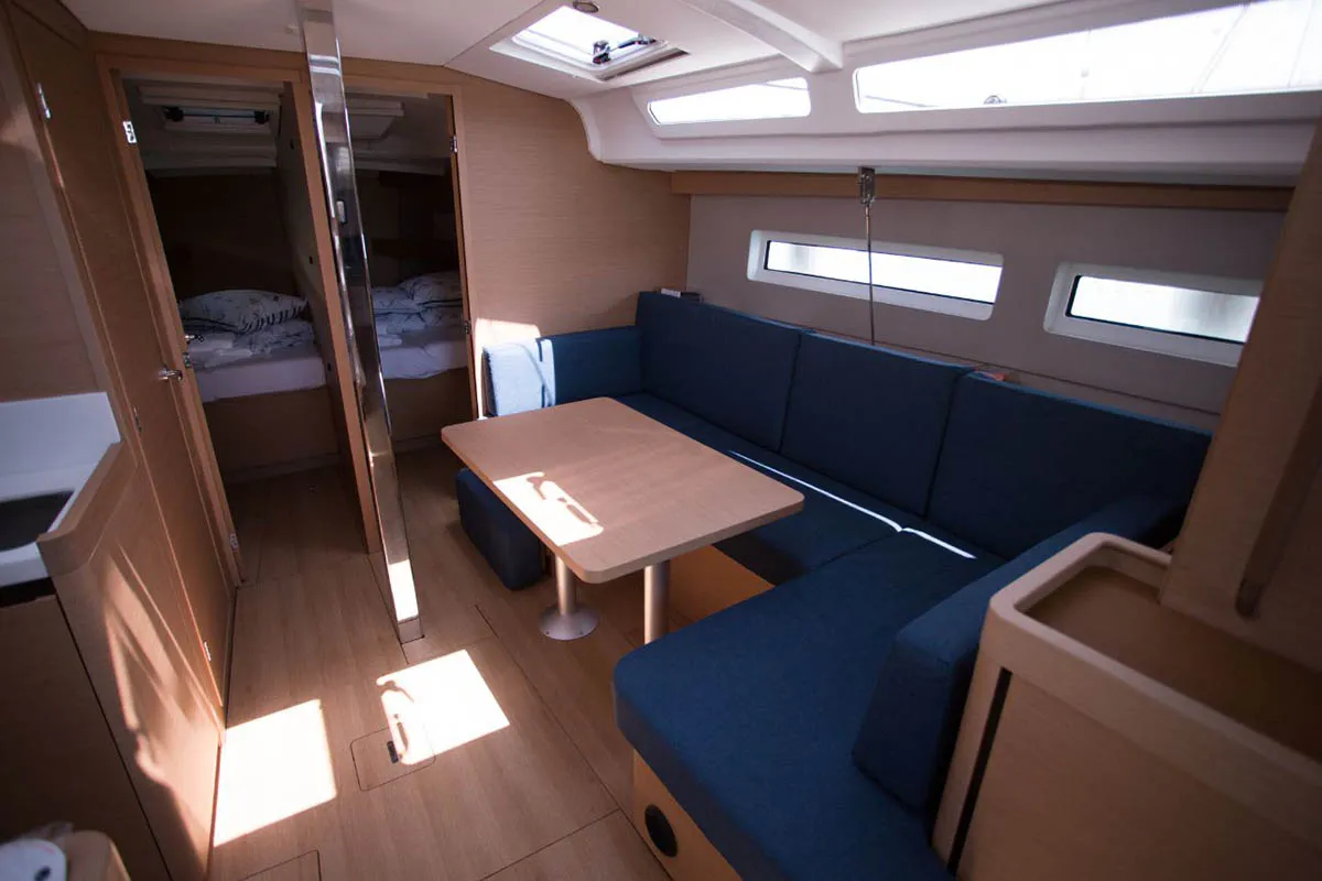 Springbank, a Jeanneau Sun Odyssey 440 sailboat at Seget Donji, Croatia