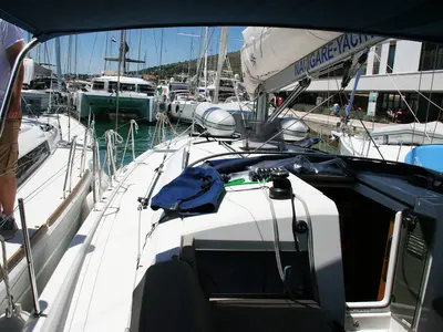 Springbank, a Jeanneau Sun Odyssey 440 sailboat at Seget Donji, Croatia