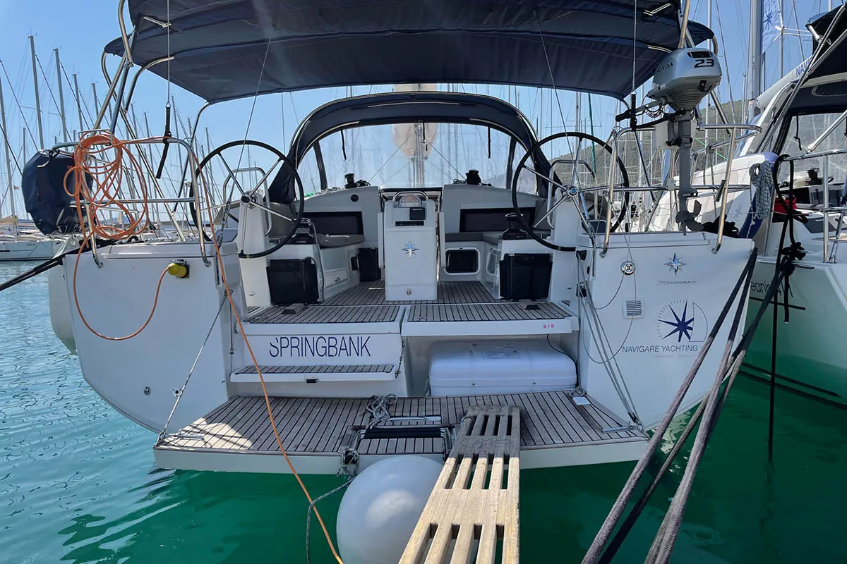 Springbank, a Jeanneau Sun Odyssey 440 sailboat at Seget Donji, Croatia