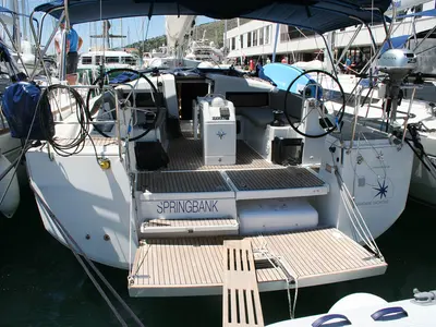 Springbank, a Jeanneau Sun Odyssey 440 sailboat at Seget Donji, Croatia