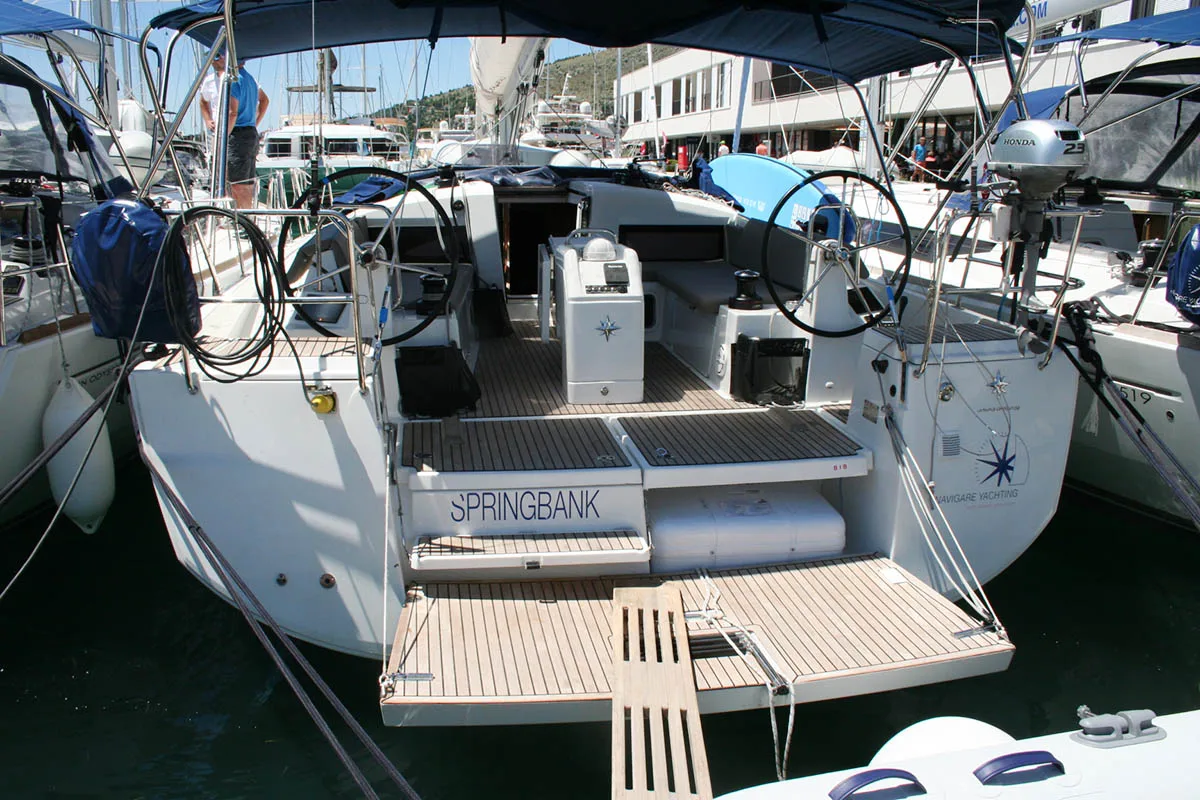 Springbank, a Jeanneau Sun Odyssey 440 sailboat at Seget Donji, Croatia