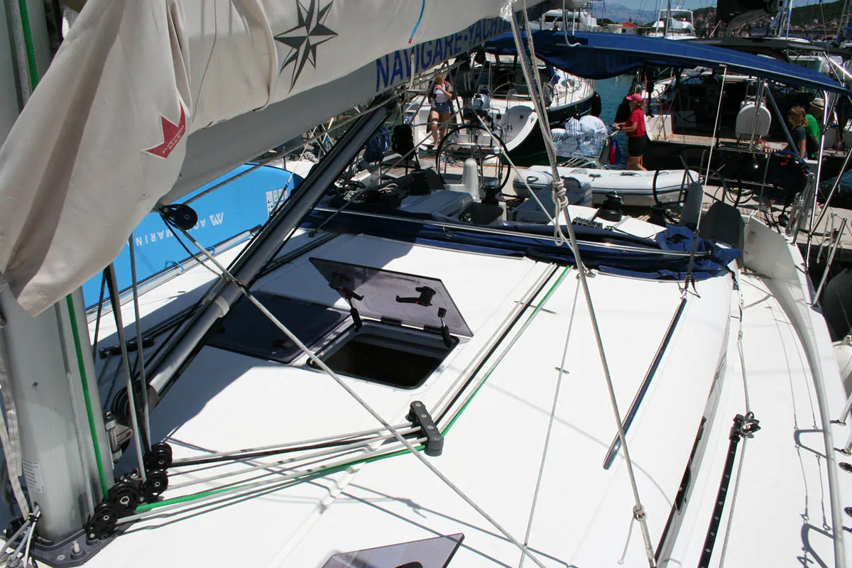 Springbank, a Jeanneau Sun Odyssey 440 sailboat at Seget Donji, Croatia