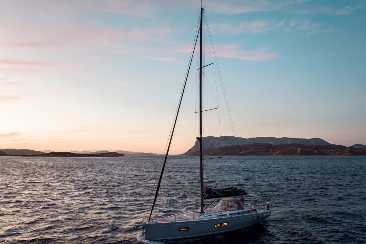 Exterior view of Ottima - Premium Crewed line, a Beneteau First 53 sailboat at Olbia, Italy