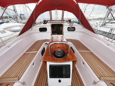 Abrakadabra, a Elan 444 Impression sailboat at Grad Biograd na Moru, Croatia