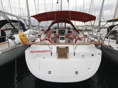 Abrakadabra, a Elan 444 Impression sailboat at Grad Biograd na Moru, Croatia