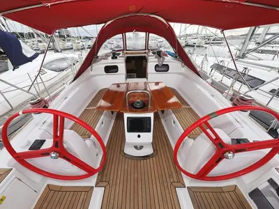 Abrakadabra, a Elan 444 Impression sailboat at Grad Biograd na Moru, Croatia