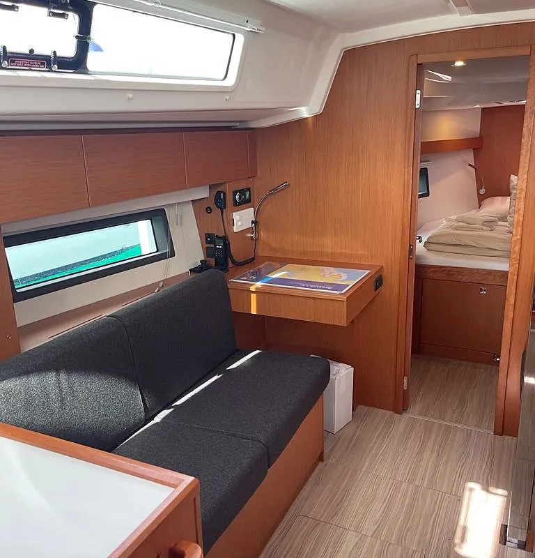 Salon of Coco, a Bavaria C42 sailboat at Općina Rogoznica, Croatia