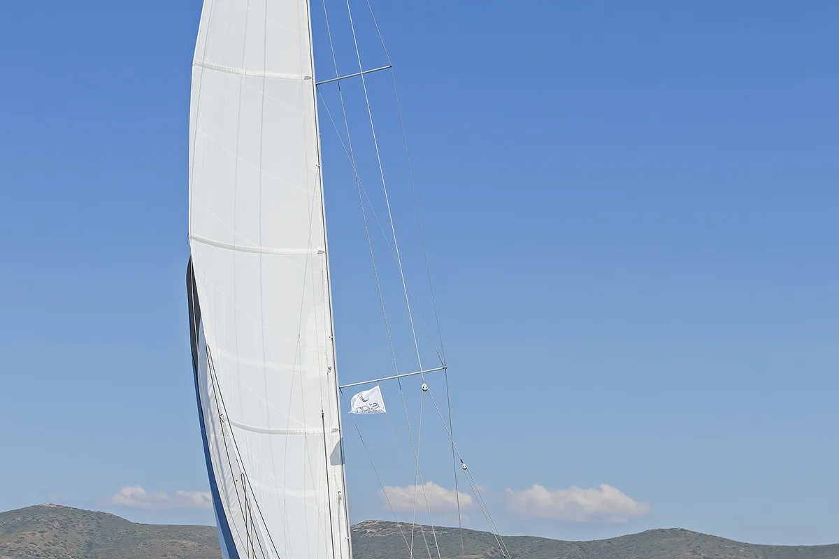 Deep Blue, a Hanse 415 sailboat at Lavreotiki Municipal Unit, Greece