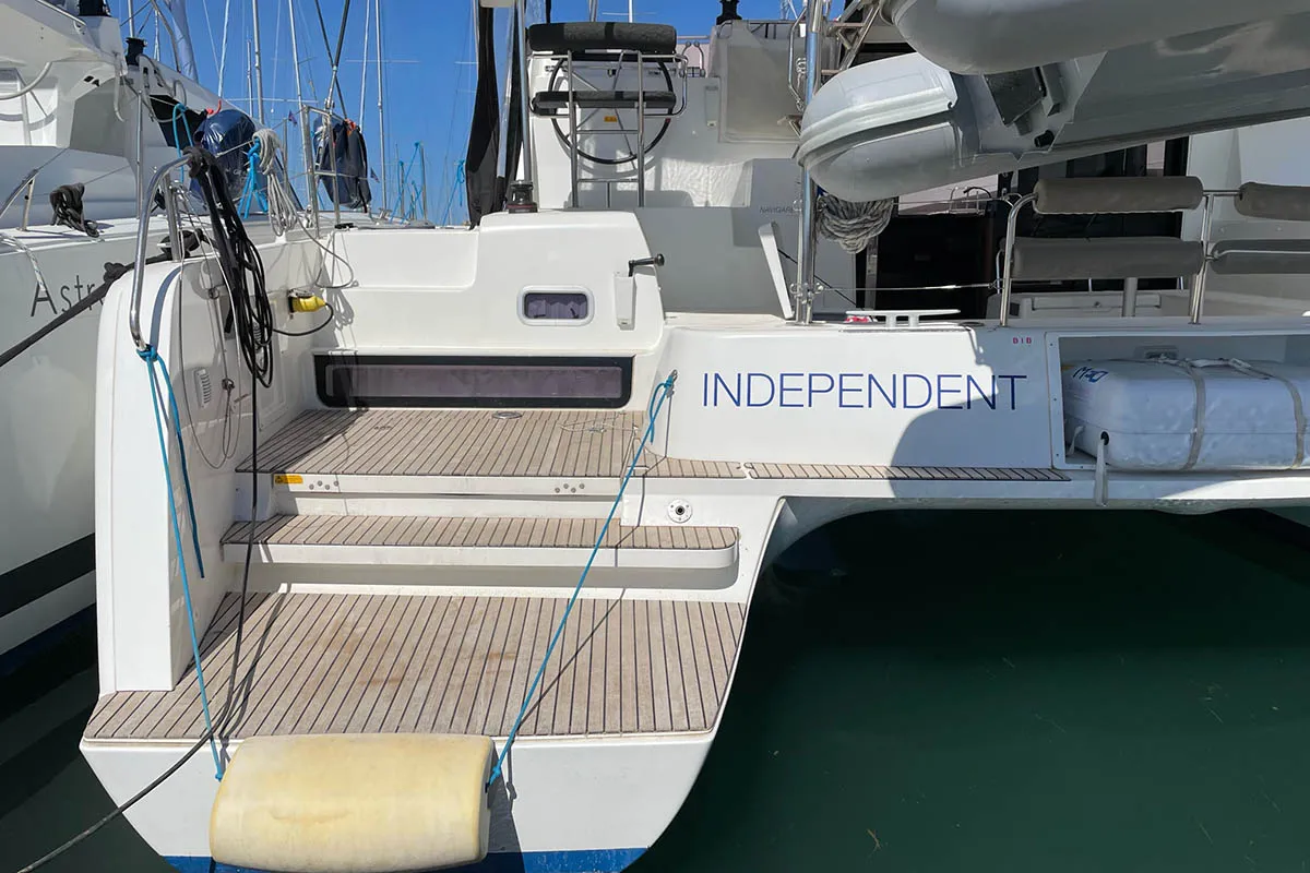 Independent, a Lagoon 42 catamaran at Seget Donji, Croatia