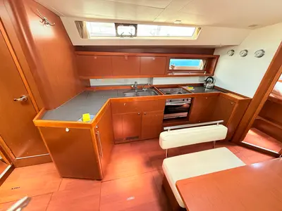 Galley of Viki, a Beneteau Oceanis 45 sailboat at Općina Sukošan, Croatia