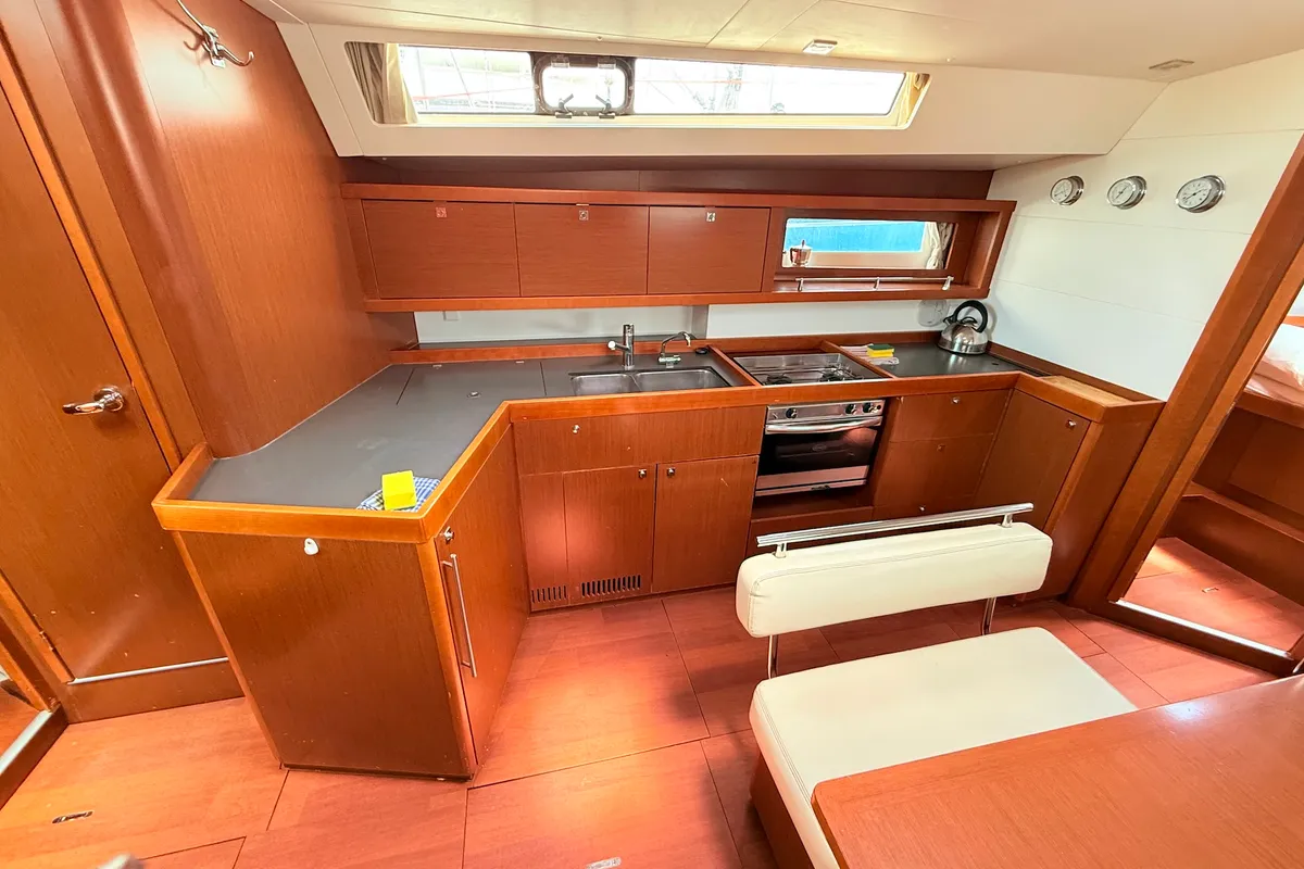 Galley of Viki, a Beneteau Oceanis 45 sailboat at Općina Sukošan, Croatia