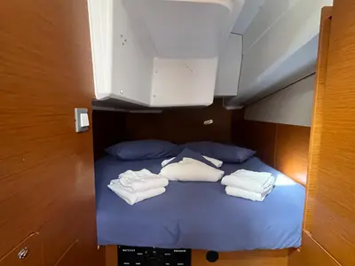 Diana, a Jeanneau Sun Odyssey 380 sailboat at Procida, Italy