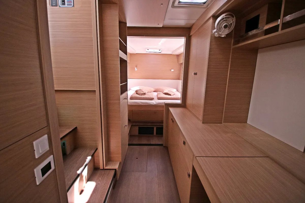 Cabin on Solution, a Lagoon 43 catamaran at Rogoznica, Croatia