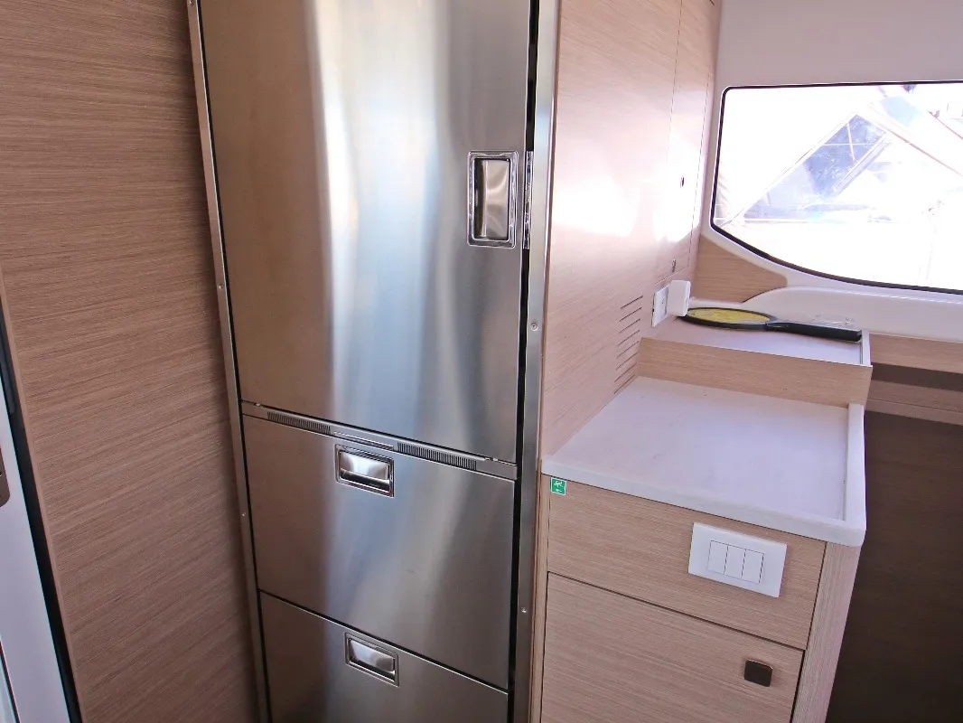 Galley of Solution, a Lagoon 43 catamaran at Rogoznica, Croatia