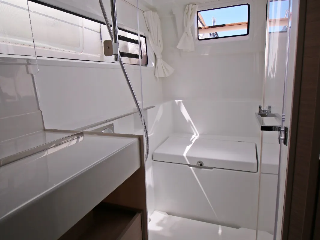 Head on Solution, a Lagoon 43 catamaran at Rogoznica, Croatia
