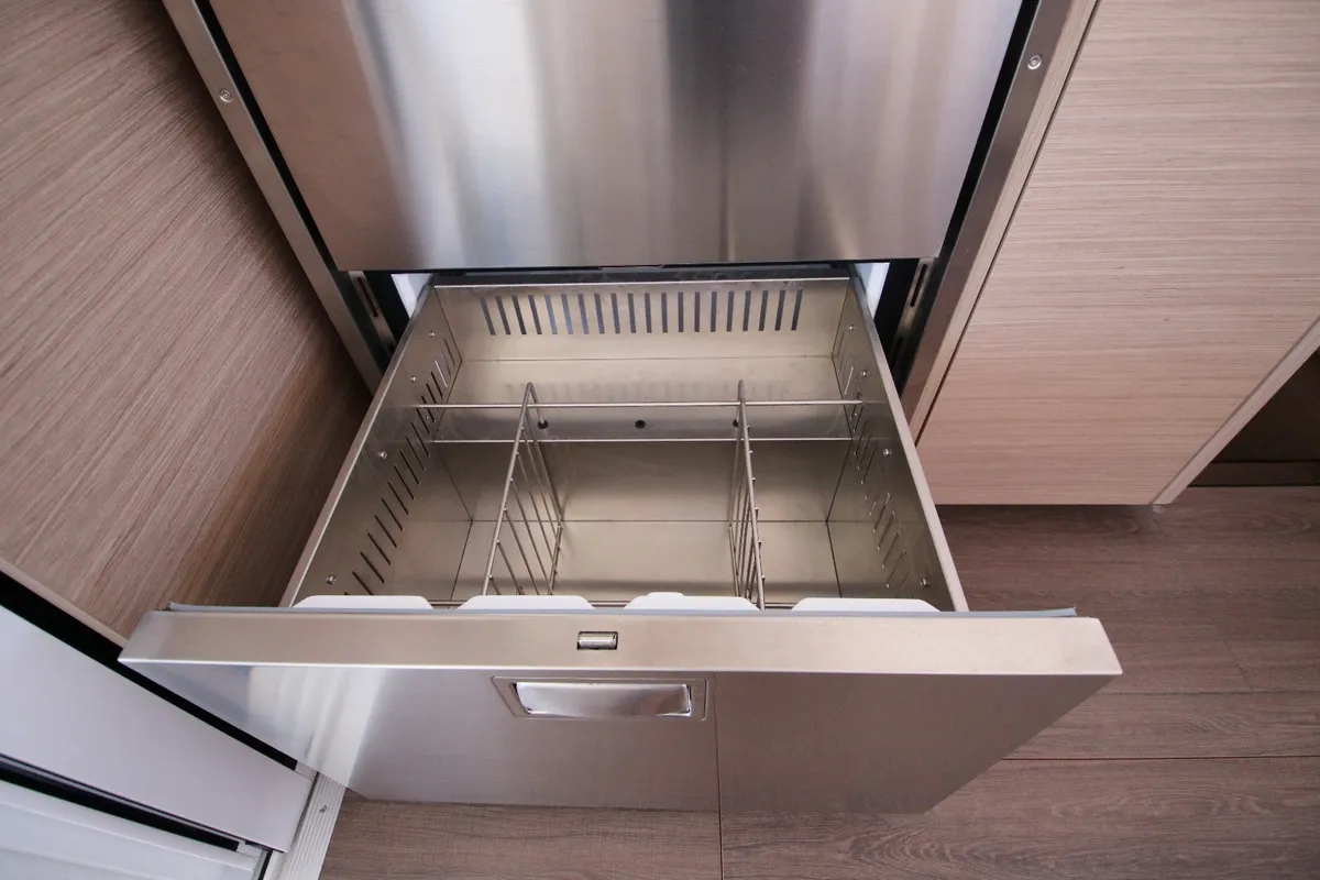 Galley of Solution, a Lagoon 43 catamaran at Rogoznica, Croatia