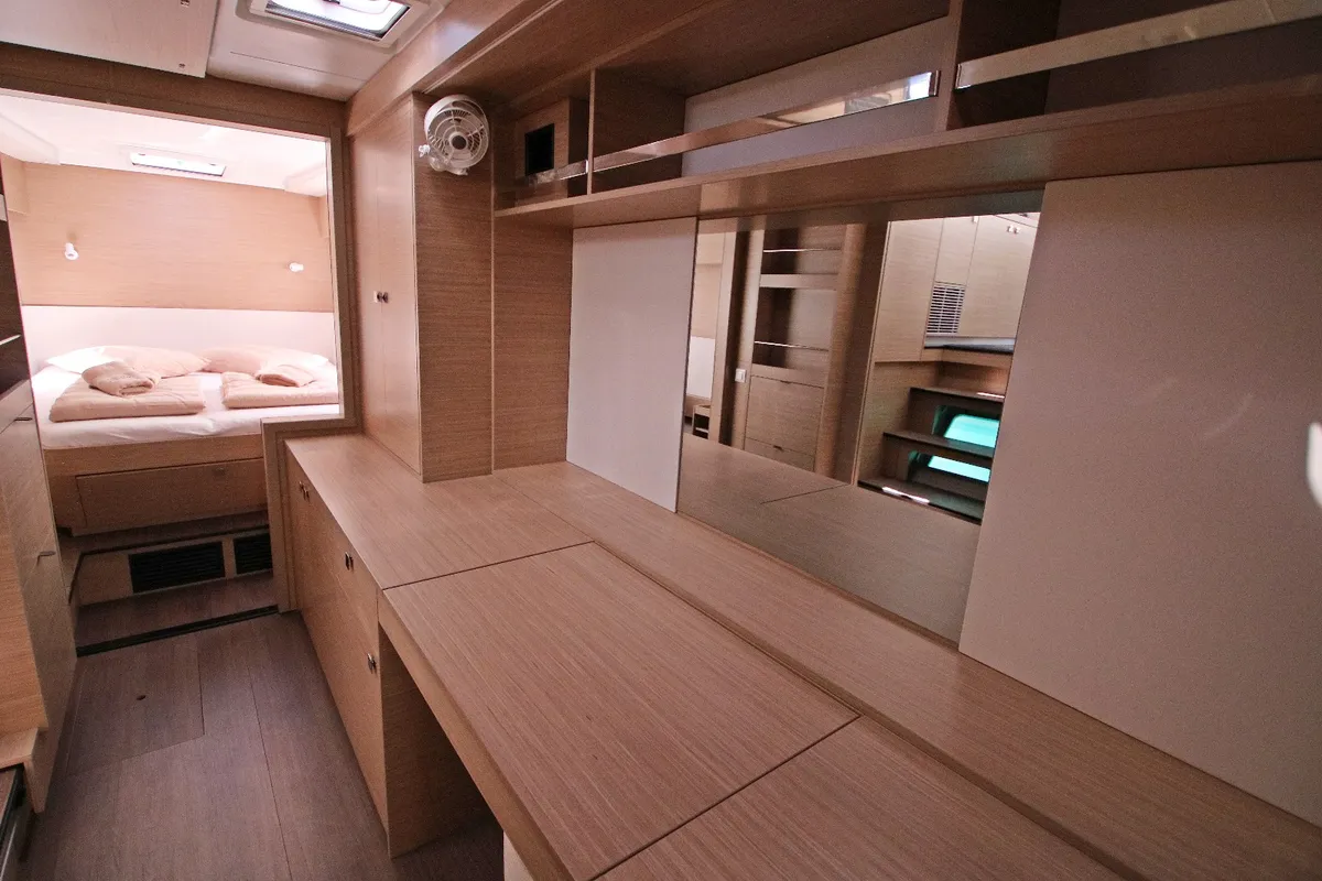 Cabin on Solution, a Lagoon 43 catamaran at Rogoznica, Croatia