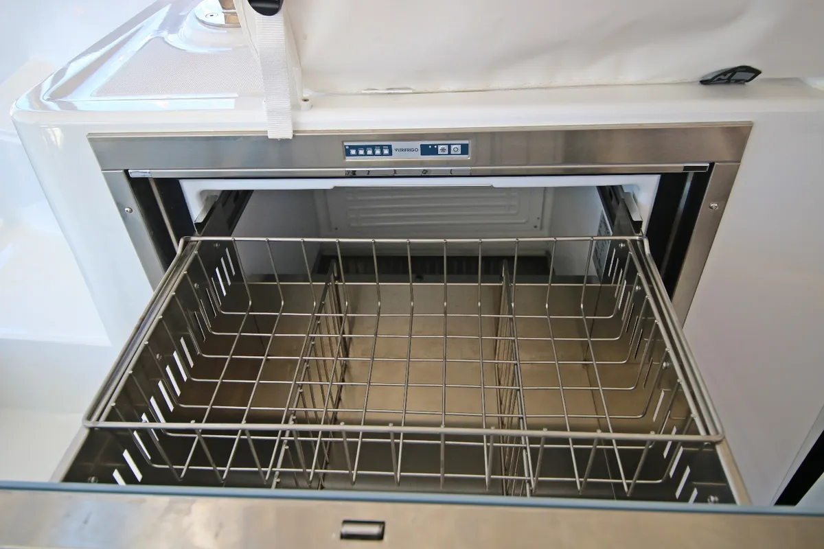 Galley of Solution, a Lagoon 43 catamaran at Rogoznica, Croatia