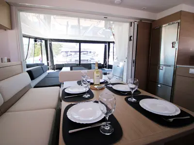 Salon of Solution, a Lagoon 43 catamaran at Rogoznica, Croatia