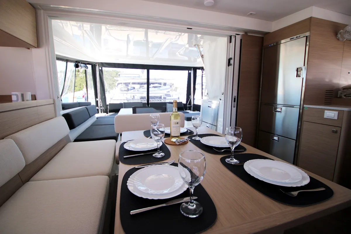 Salon of Solution, a Lagoon 43 catamaran at Rogoznica, Croatia