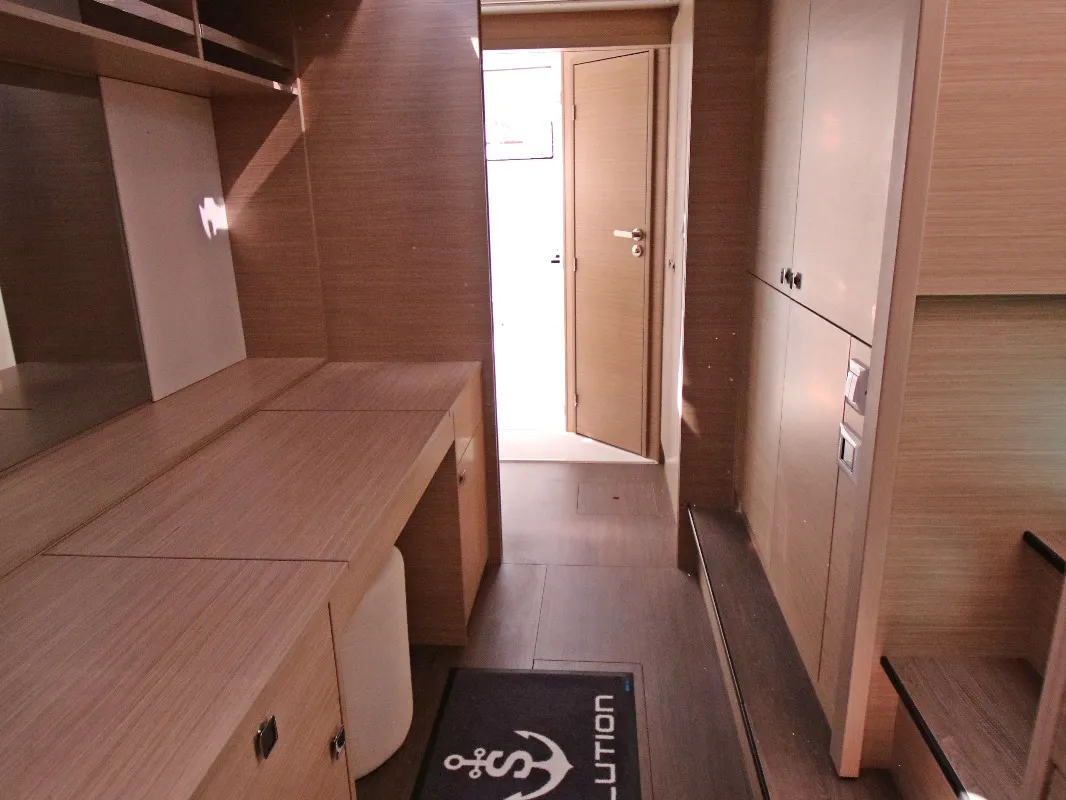 Cabin on Solution, a Lagoon 43 catamaran at Rogoznica, Croatia