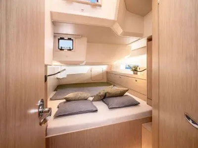 Cabin on Nevolem, a Bavaria C46 sailboat at Novi Vinodolski, Croatia