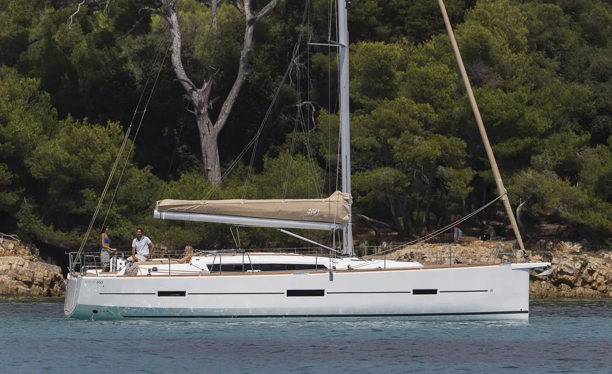 Exterior view of Tequila Night, a Dufour 460 GL sailboat at Izola, Slovenia