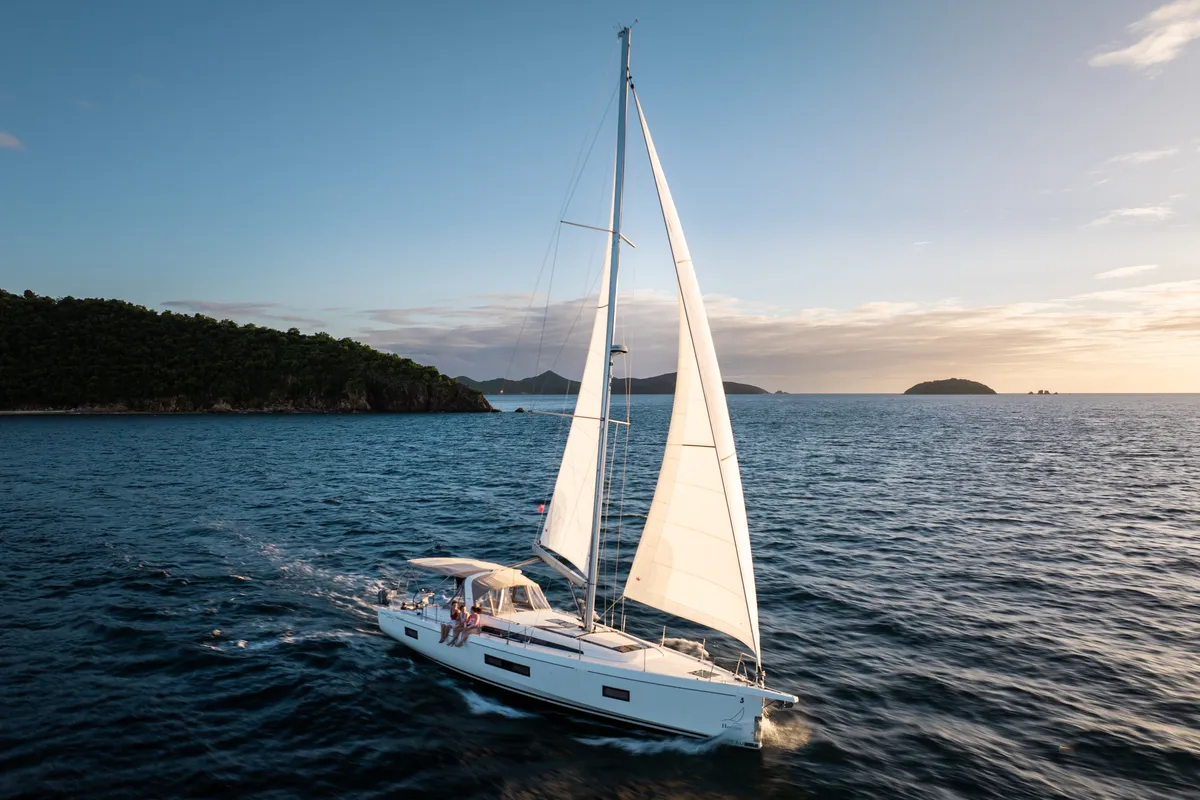 Exterior view of Sunday Girl, a Beneteau Oceanis 51.1 sailboat at Road Town, British Virgin Islands