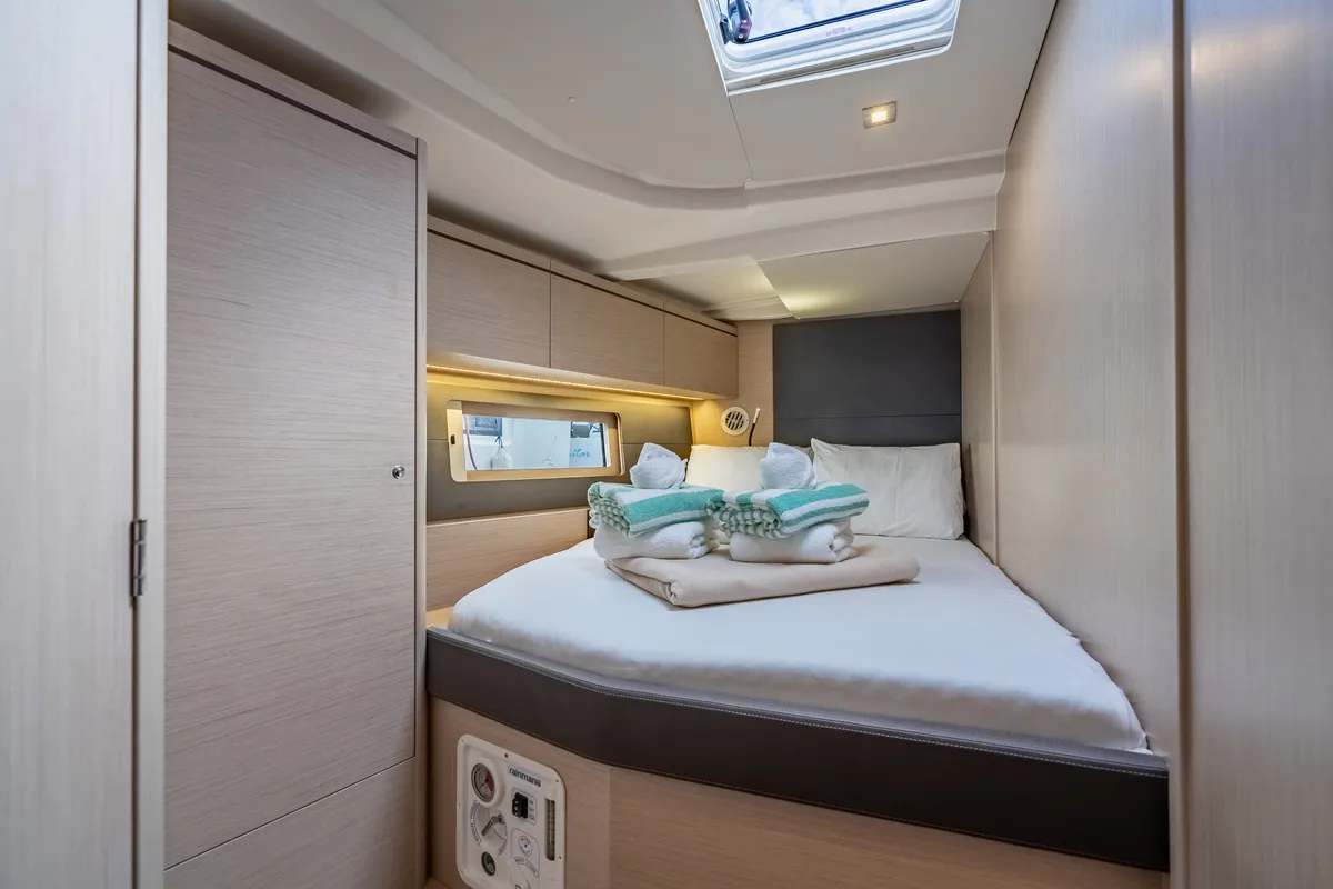 Cabin on Sunday Girl, a Beneteau Oceanis 51.1 sailboat at Road Town, British Virgin Islands