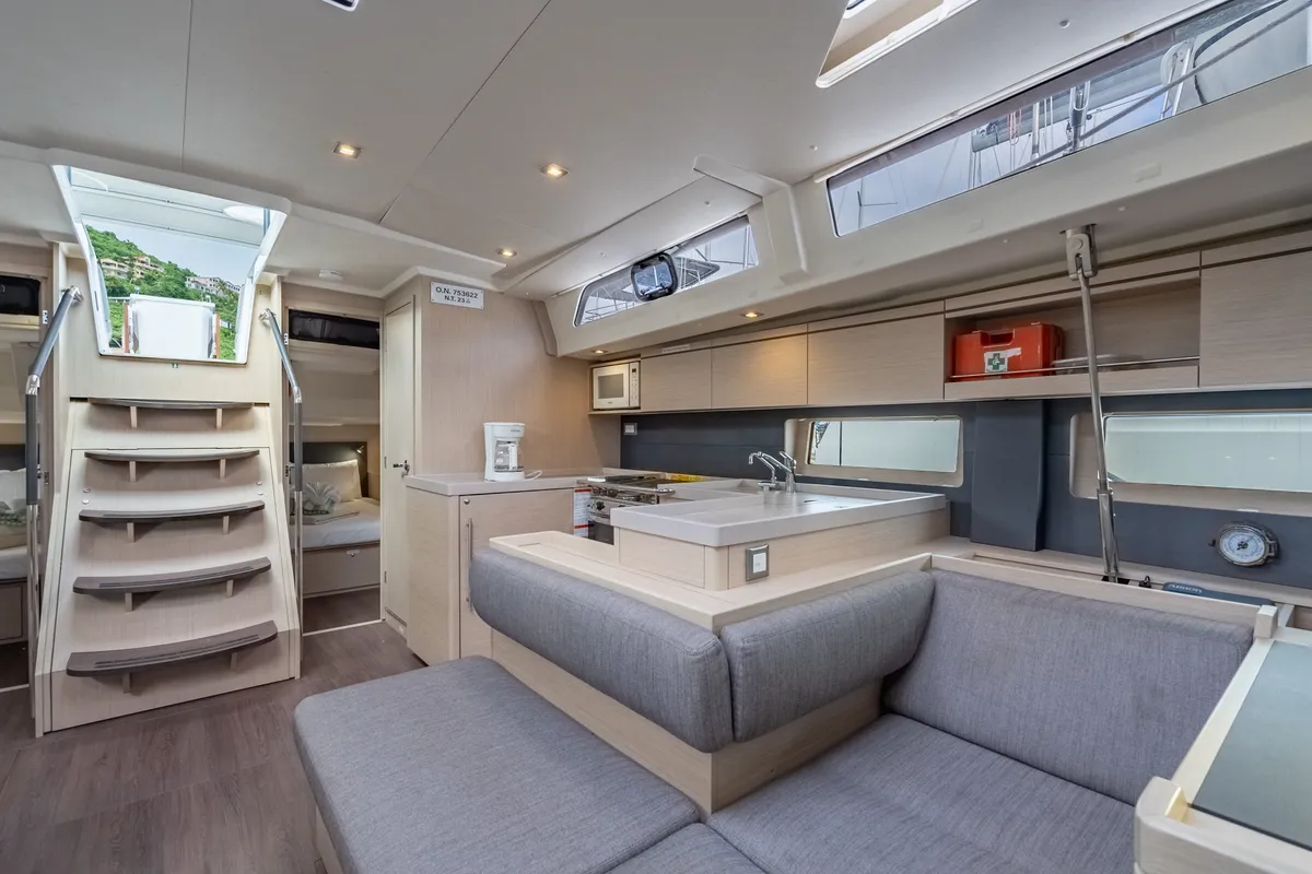 Galley of Sunday Girl, a Beneteau Oceanis 51.1 sailboat at Road Town, British Virgin Islands