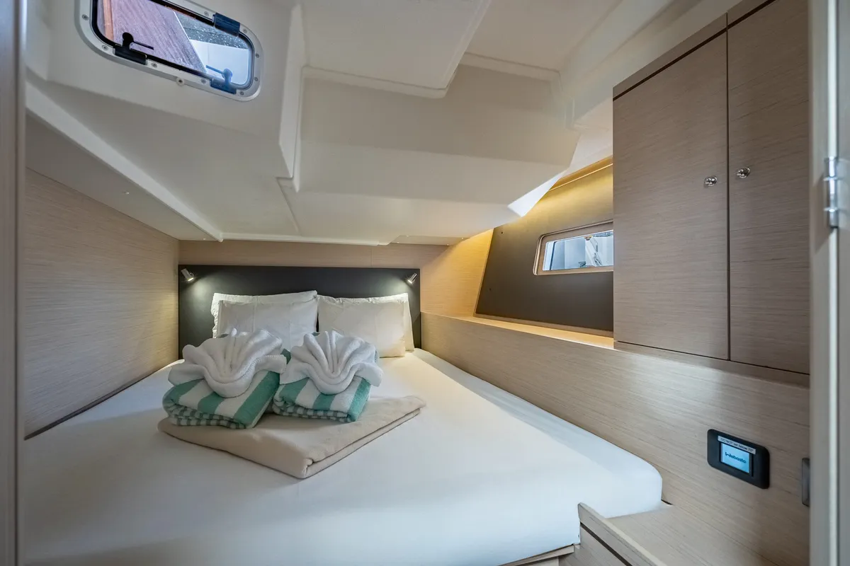 Cabin on Sunday Girl, a Beneteau Oceanis 51.1 sailboat at Road Town, British Virgin Islands