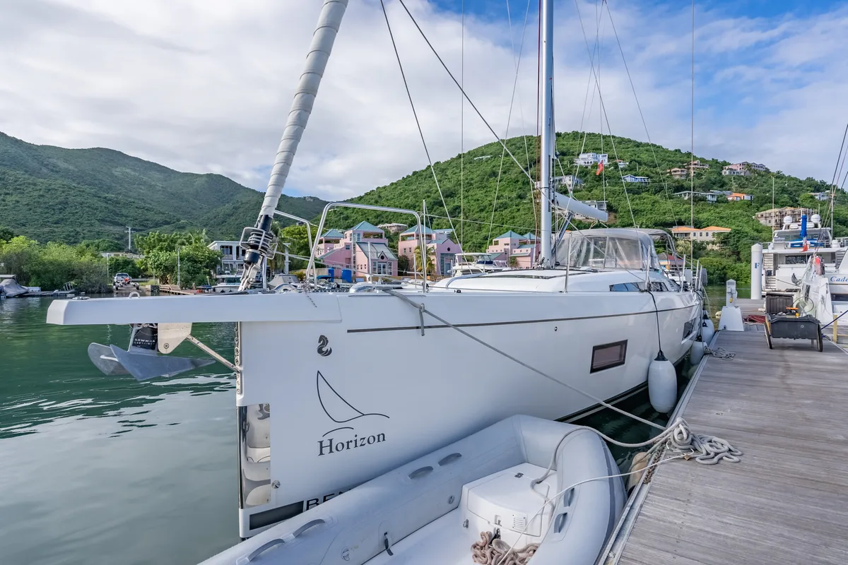 Exterior view of Sunday Girl, a Beneteau Oceanis 51.1 sailboat at Road Town, British Virgin Islands