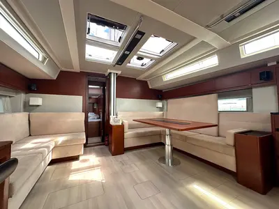 Salon of Adele, a Hanse 548 sailboat at Seget Donji, Croatia