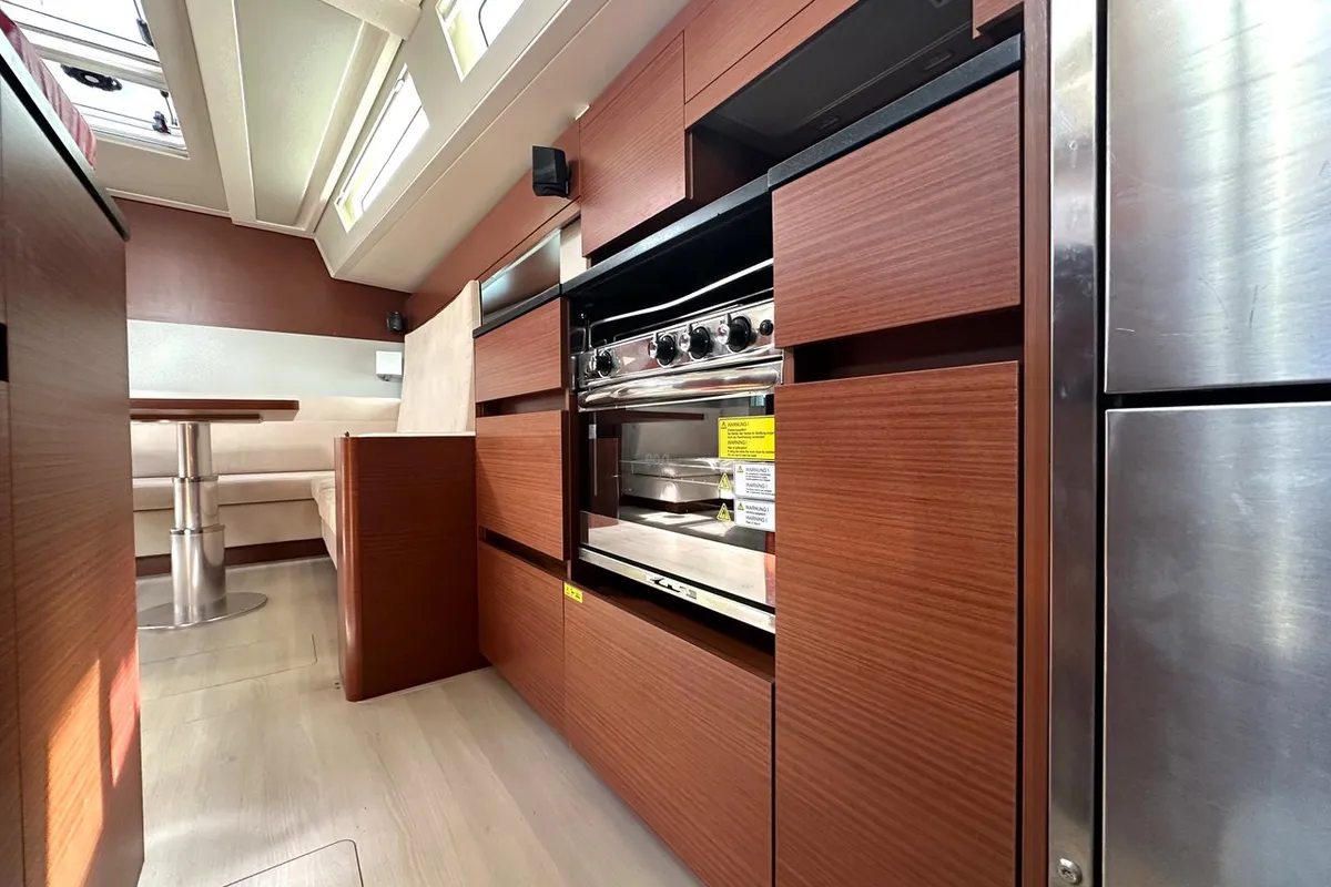 Galley of Adele, a Hanse 548 sailboat at Seget Donji, Croatia