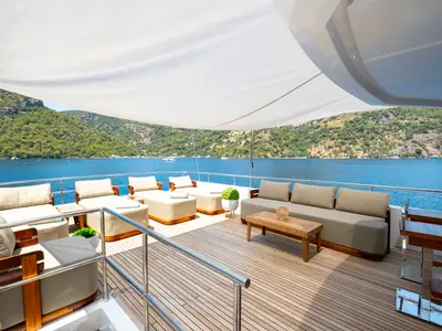 Motoryacht, a motor yacht at Fethiye, Turkey